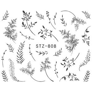 Водные наклейки для ногтей, Stz № 808 MollyLac, Molly Lac