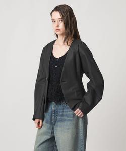 Хлопковая куртка без воротника Astraet, цвет Black