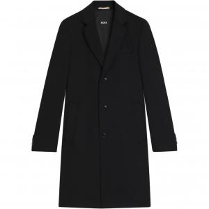 Мужское черное пальто HUGO BOSS, черный