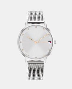 Pippa 1782665 женские часы со стальной сеткой Tommy Hilfiger, серебро