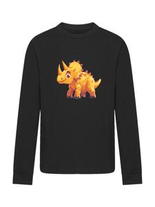 Рубашка F4NT4STIC Süßer Triceratops Dinosaurier, черный