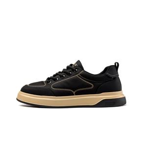 AOKANG Низкие мужские кроссовки для скейтбординга, цвет черный/абрикосовый