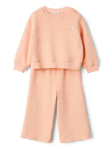 Спортивный костюм с вышитым логотипом Il Gufo, оранжевый