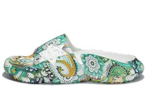 Высокие платформенные западные шлепанцы Unisex NORVINCY, зеленые