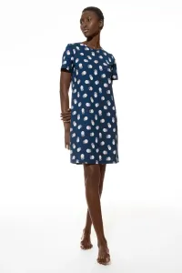 Ночная рубашка Mey "SCRIBBLED DOTS", цветной точечный принт, цвет Deep Marine