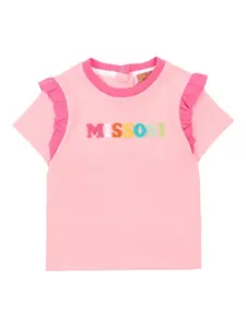 Футболка с оборками Missoni Kids, розовый