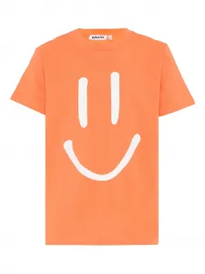 Футболка с принтом смайлика Molo, оранжевый