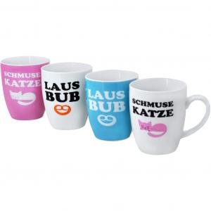 Стаканы Кошка-плюшевка и озорник комплект из 4 штук Retsch Arzberg, Bunt