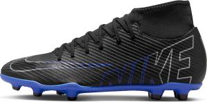 Футбольные бутсы Nike Superfly 9 Club Fg/MG для мужчин, Black Blue Black Chrome Hyper Royal