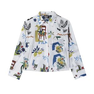 Футболка поло Lifestyle HERITAGE женская с принтом по всей поверхности FILA, All Over Print