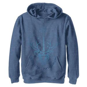 Худи для мальчиков 4-20 deathly hallows 2 expecto patronum stag blue outline Harry Potter
