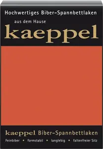 Простыня на резинке Kaeppel Flannel, однотонная, цвет Terra, 180x200 см - 200x200 см Adam Kaeppel