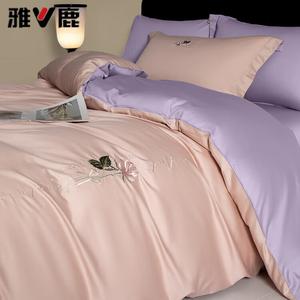 Yalu Комплект постельного белья 1,5 м, 4 предмета: простыня на резинке, пододеяльник 200х230 см