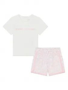 Спортивный костюм с логотипом Marc Jacobs Kids, розовый
