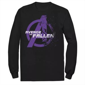Мужская футболка с длинным рукавом и графическим рисунком с логотипом Marvel Avengers Endgame Avenge The Fallen Fading