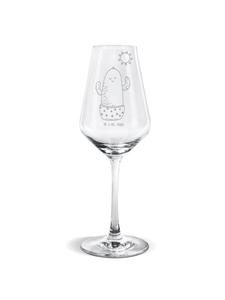 Бокал для белого вина, кактусовое солнце, без слов, прозрачный Mr. & Mrs. Panda