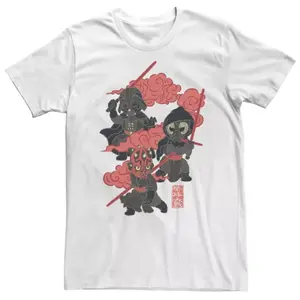 Традиционная футболка темной стороны для крупных и высоких Star Wars, белый