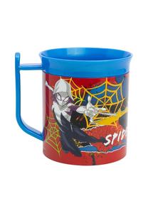 Синий пластиковый стакан Spiderman с мотивом Marvel для микроволновки 400 мл 9,5x10,8x8,6 см