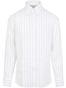 Полосатая рубашка Brunello Cucinelli, белый
