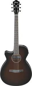 Ibanez AEG7L Lefty акустическая электрогитара - Темный виолончельный солнечный сплеск