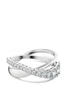 Кольцо с пересекающимся дизайном "Гипербола" Swarovski, серебряный