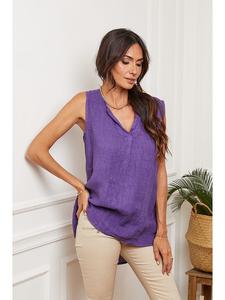 Топ La Compagnie Du Lin Leinen, фиолетовый