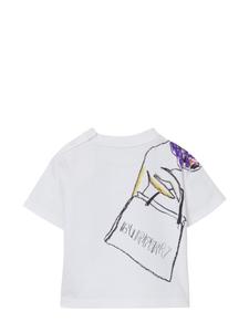 Burberry Kids футболка с принтом, белый