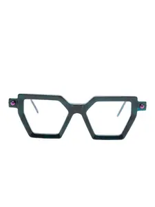Очки P26 в геометричной оправе Kuboraum, зеленый