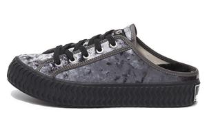 Кеды унисекс с низким верхом цвета уголь и серебро Excelsior