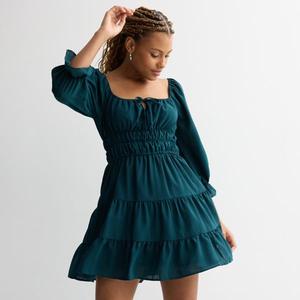 Платье для юниоров с рукавами 3/4, многоярусное Liberty Love, цвет teal