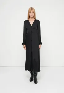 Платье макси с v-образным вырезом Gap, True Black