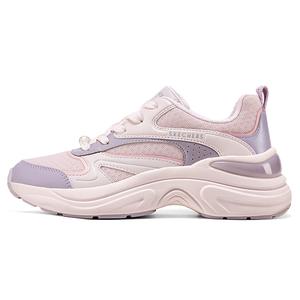Skechers Низкие массивные кроссовки женские розово-фиолетовые