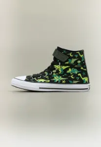 Chuck taylor all star easy on dinos унисекс высокие кроссовки Converse, Black/White/Neon Mantis