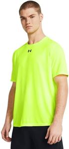 Мужская свободная футболка с коротким рукавом Under Armour Team Tech Cardinal, High Visibility Yellow-Black