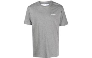 OFF WHITE Wave Outl Diag Slim S/S Футболка OFF-WHITE, серый