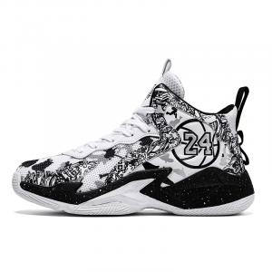 Антискользящие и износостойкие дышащие баскетбольные кроссовки высокие унисекс GQWE, White Moon