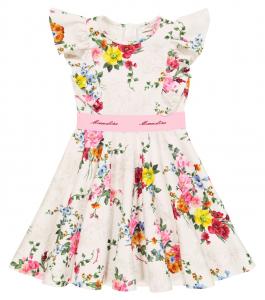 Цветочное платье Monnalisa, экрю
