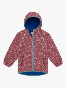 Детская утепленная куртка с капюшоном Muddy Puddles, Pink Drops