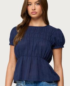 Женский многоярусный топ Maricella со сборками Edikted, Navy