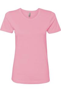 Женская хлопковая футболка Next Level, светло-розовый