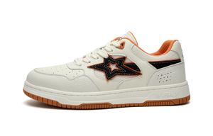 HLA Мужские лоу-топ скейтборд кроссовки бело-оранжевые, цвет White Orange