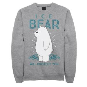 Мужской свитшот Cartoon Network We Bare Bears Ice Bear Will Protect You Licensed Character