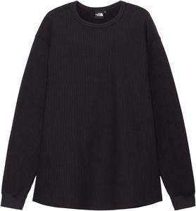 Толстовка с длинными рукавами и вафельным вырезом THE NORTH FACE, унисекс, для взрослых, черный