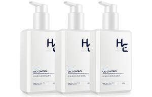 Очищающее средство для контроля жира с отшелушивающим и осветляющим эффектом, увлажняющее и питательное, для любого типа кожи, 200 г H&E