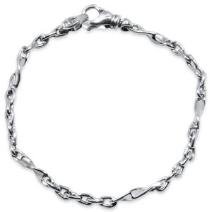 Мужской браслет из золота 14 карат (12 грамм) или платины (19 грамм) шириной 4 мм и длиной 8,25 дюйма Pompeii2, 14K Yellow Gold