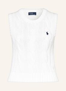 Свитер жилет Polo Ralph Lauren, белый