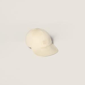 Бейсболка из дрилла MIU MIU, белый