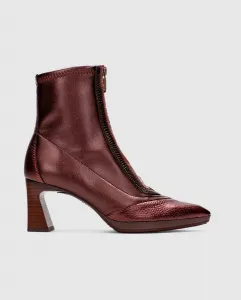 Женские ботильоны с заостренным носком и молнией Hispanitas, светло-коричневый