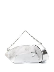 PUBLISHED BY сумка на плечо с логотипом, серебристый