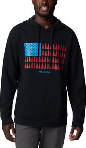 Куртка-толстовка Columbia мужская Trek Hoodie, Black/Treestriped Flag